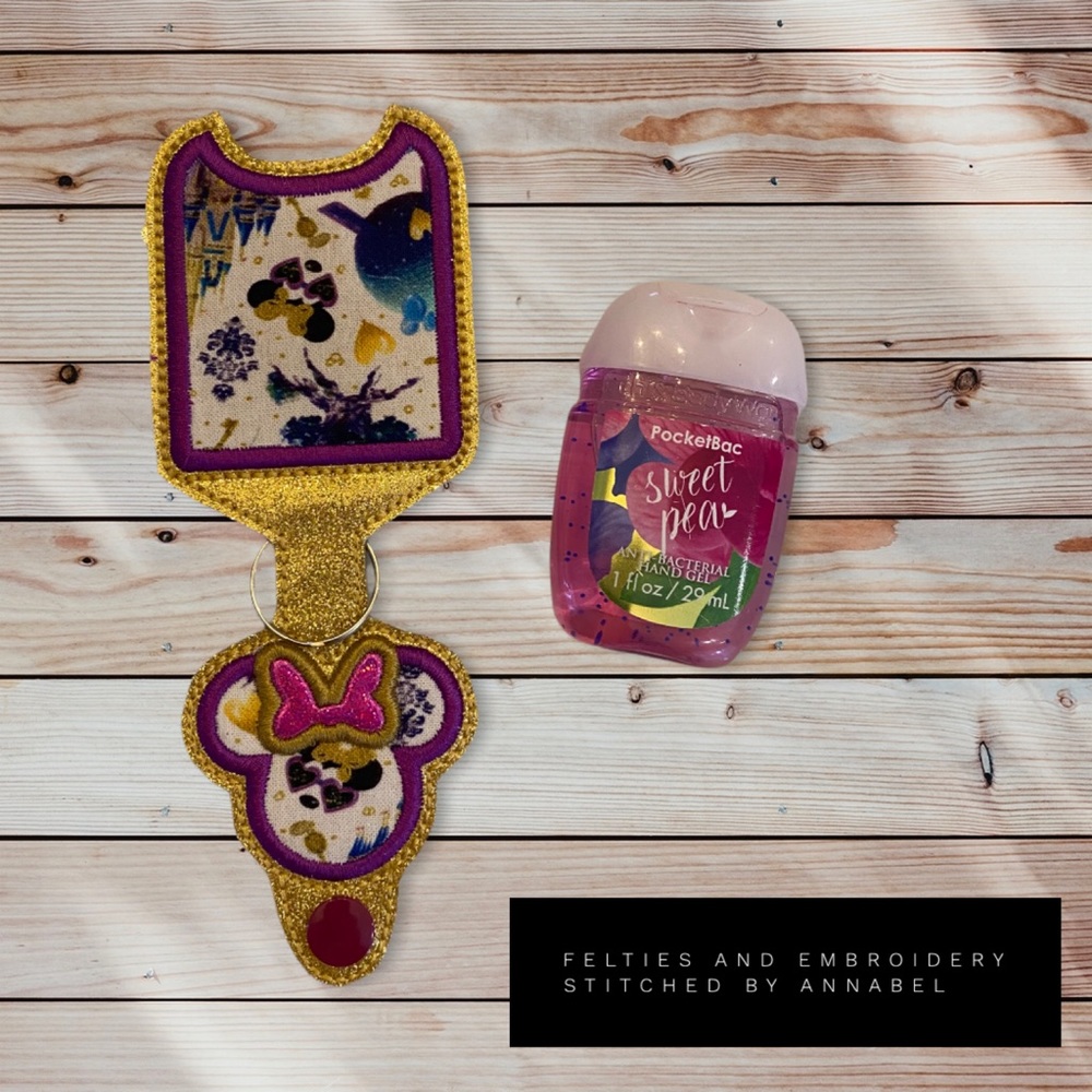 New Hand sanitizer, Mini Mouse design, works with Bath & Body Works PocketBacs